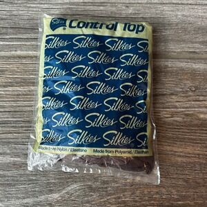 Vintage Silkies 755 Control Top Tights Support Legs Taupe Size X Large 20 Denier